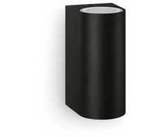 Philips „Nightingale“ sieninis šviestuvas, 35 W GU10, be lemputės, lauko sieninis šviestuvas, juodas, aliuminis, IP44, fasadui, sodui, terasai, I