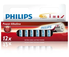 Philips „Power Life“ AA baterijos – 12 vnt. pakuotė