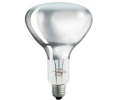 Philips infraraudonųjų spindulių lempa BR125 IR 375W E27 230-250V CL