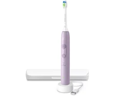 Philips 4100 series 4100 HX4043/49 Įkraunamas dantų šepetėlis, Adult, Sonic dantų šepetėlis, Gum care, 31000 movements per minute, Lilac, 2 min, 4 x 30 sec