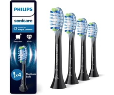Philips Sonicare C3 Premium Plaque Defence Dantų šepetėlis Heads - Juodas - 4-pack