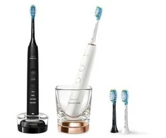 Dantų šepetėlis Šepetėlis Philips Sonicare DiamondClean 9000 HX9914/57 2 vnt. Juoda/Balta