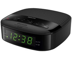 Philips TAR3205/12, Laikrodis, Skaitmeninis, FM, 87,5–108 MHz, 0,2 W, LED
