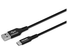 Philips USB kabelis, 2 metrai, USB-A į USB-C