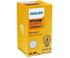 Philips Lemputė 24W 12V PGU20/4 PY24W GELTONA