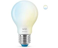 Philips „WiZ Lamp Glass“ – išmanusis LED apšvietimas – nuo šiltos iki šaltos baltos šviesos – E27 – 60 W – matinis – „Wi-Fi“