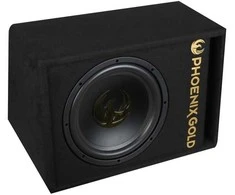 Phoenix Games „Phoenix Gold 12“ žemų dažnių garsiakalbis su laidais ir nuotolinio valdymo pultu
