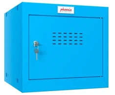 Phoenix Safe Co. Phoenix CL serijos 1 dydžio kubinis rakinamas spintelė mėlyna su raktine spyna DD asmeninė spintelė (CL0344BBK)
