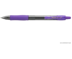 Pilot Pen Gelpenne, Pultas G-2, 0,7 mm, medium, lilla, pakke med 12 stk
