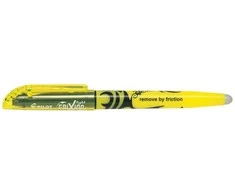 Pilot Pen Teksto žymeklis Pilot Frixion Light, kirstu galiuku, su trintuku, geltonos spalvos