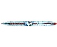 Pilot Pen Pilot B2P Gel, Užsegamas ištraukiamas rašiklis, Raudonas, Permatomas, Raudonas, Plastikas, 0,5 mm, 0,32 mm
