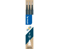 Pilot Pen Pultas Užpildas roller "Frixion Ball/Clicker", mėlynas-juodas, 0,25mm, ištrinamas, 3vnt.