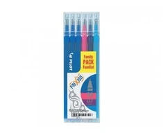 Pilot Pen Papildymas Pilot FriXion Ball Medium 0,7 mm mėlyna, rožinė, violetinė - (6 vnt.)