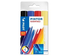 Pilot Pen Žymeklis Pilot Pinton Essentials Medium - 4 vnt. įvairių spalvų