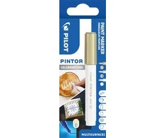 Pilot Pen „Pilot Pintor“, 3 vnt., Auksinė, Sidabrinė, Balta, Smulkus galiukas, Įvairių spalvų, Apvalus, 2,3 mm