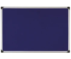 Pinnwand Bi-Office® Maya 90x120 cm, Aluminiumrahmen, blau