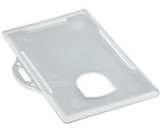 Stickn ID-kort-holder poziomy plast transp (10 stk.)