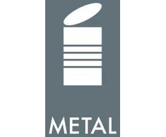 Plakatas Multi METAL piktograma 12x12 cm, vnt
