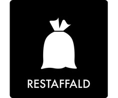 Plakatas Multi Pictogram RESTAFFALD 12x12 cm, pcs