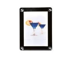 Plakatas Securit® dvipusis A4 formato vitrinos rėmelis, juodas