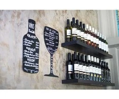 Plakatas Securit FB-BOTTLE, 300 x 500 mm, melaminas, derva, lipdukas „Velcro“, juodas