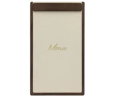 Securit ® A45 Signature meniu segtuvas, su magnetiniu užsegimu, riešuto/šviesiai rudos spalvos (MC-SRM45-DK)