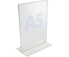Plakatas Twinco M558167, A5, akrilinis, permatomas, 230 mm, 160 mm, 2 mm