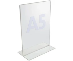 Plakatas Twinco M558167, A5, akrilinis, permatomas, 230 mm, 160 mm, 2 mm