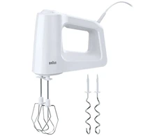 Plakiklis Braun MultiMix HM 3000 WH, Rankinis maišytuvas, Balta, Nerūdijančiojo plieno, 450 W