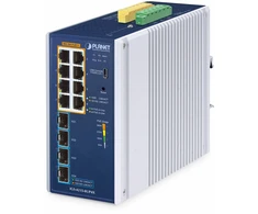 Šakotuvas Planet Technology PLANET IP30 Industrial L2/L4 8 prievadų, valdomas, L2/L4, gigabito Ethernet (10/100/1000), pilnai dvipusis, montuojamas ant sienos