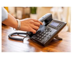 Plantronics POLY EDGE B30, IP telefonas, juodas, laidinis ragelis, 16 linijų, 7,11 cm (2,8"), nespalvotas