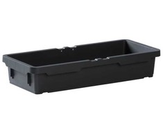 Plastikinė dėklo Vileda 22,2x10,2x23,8 cm, juoda, perdirbto plastiko, pilno dydžio