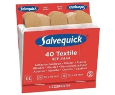 Pleistras „salvequick“ tekstilei 6444, 6 rinkinių dėžutė