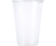 Office Products Plastikiniai puodelis OFFICE PRODUKTAI, terminis, 200ml, 100 vnt skaidri