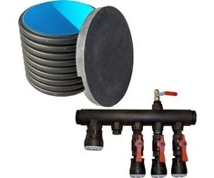 Plast Line As PLASTLINE Pilnas paskirstymo šulinys geoterminiam šildymui, 3 kontūrų, 3x40/1x50 mm