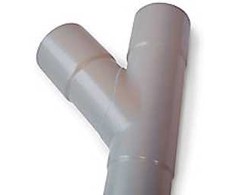 Plastmo As Plastmo atšaka vamzdis 45° Pilka 75 - Plastmo