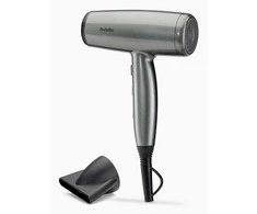 Plaukų džiovintuvas BaByliss D581E, Juodas, Sidabrinis, Monochromatic, Hanging ring, 1.95 m, Mygtukai, Slider, 2100 W