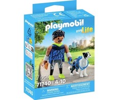 Playmobil 71740, 4 m., Bėgikas su Border Collie, Įvairiaspalvis, Plastikas