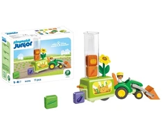 PLAYMOBIL - Junior: Traktorius su pakrovimo ir nuleidimo sodinimo mašina (71773)