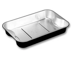 Plus Pack Aliuminio padėklas Ready2Cook 1920 ml 293x193x45 mm juodas, 4 vnt. x 100 vnt./kartoninė dėžė