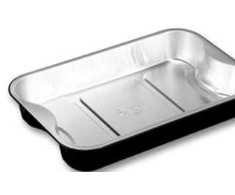 Plus Pack Aliuminio padėklas Ready2Cook 1920 ml 293x193x45 mm juodas, 4 vnt. x 100 vnt./kartoninė dėžė