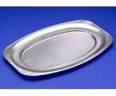 Plus Pack Maitinimo indas ovalus, lygus, didelis, 55x36x2,2 cm, 10 vnt./pakuotėje - (10 vnt.)