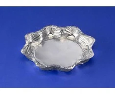 Plus Pack As Vienkartinis padėklas 600 ml Ø216x25 mm žvaigždės formos sidabrinis, 50 vnt./pak.