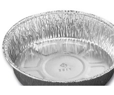 Plus Pack As Vienkartinė aliuminio dėklė 512 ml Ø158x34 mm apvali, 100 vnt./pak.