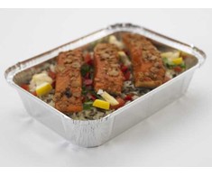 Plus Pack Vienkartinė stačiakampė dėklė 1850 ml aliuminio dėklė 256x186x52 mm 83 my 4 vnt. x 100 vnt./kartono