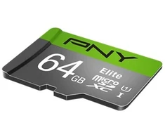 Pny Technologies PNY Elite, 64 GB, Micro SDXC, 10 klasė, UHS-I, 100 MB/s, 1 klasė (U1)