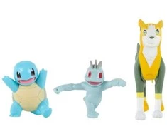 Figūrėlė Pokemon Pokémon Battle 3 figūrėlių paketas – Squirtle, Machop, Boltund