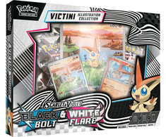 The Pokemon „Pokemon Pokemon TCG“: „Scarlet &amp; Violet 10.5“ – Juodas Bolt ir Baltas Flare „Unova Victini“ iliustr. kolekcija