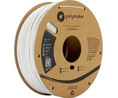 Poly Polymaker PF01011 PolyLite Filament ASA atsparus UV spinduliams, atsparus atmosferos poveikiui, atsparus karščiui 2,85 mm 1000 g balta 1 vnt.