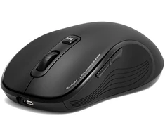 Port Designs PORT CONNECT Pure MAC COLLECTION, belaidė įkraunama pelė, Bluetooth, FreeWheel, 3200 DPI, juodos spalvos
